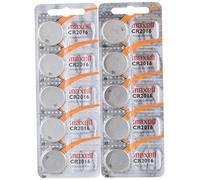 Maxell CR2016 Lot de 10 Piles Bouton au Lithium 3 V en 2 Piles Bouton