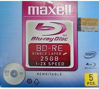 Maxell Disque Ré inscriptible BLU-RAY 25 GB simple face