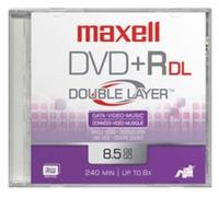 Maxell DVD 8,5 Go. enregistrable. couche double. baignoire 10 unités. 4x