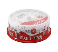 Maxell DVD-R 4,7 Go 16X Printable White Multi-Use Spindle de 25