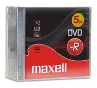 Maxell – DVD-R – 4,7 Go – Pack de 5 (pour vidéo)