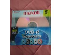 Maxell DVD-R Sparklers 5 couleurs assorties 4,7 Go 8x 120min
