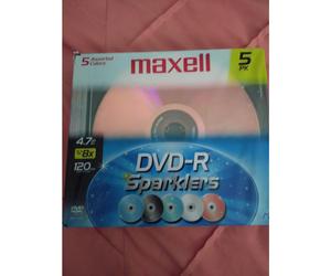 Maxell DVD-R Sparklers 5 couleurs assorties 4,7 Go 8x 120min