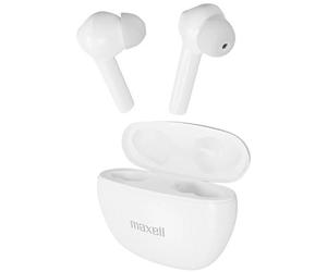 Maxell Dynamic Wireless Headphones With Charging Case Bluetooth White
