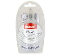 Maxell EB-98 - Micro-Écouteurs Stéréo - Jack 3,5 mm - Sensibilité 95dB - Ultra légers - BLANC (White)