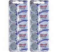 Maxell - Lot de 10 Piles Boutons CR2032 2032