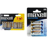4 Piles Alcalines AA / LR6 Maxell Alkaline
