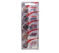 Maxell Lot de 5 Piles Bouton au Lithium CR1620 BR1620 CR 1620 3 V - Produit Officiel Maxell