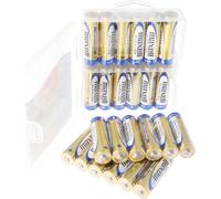 Maxell LR6 AA pack économique de 24 piles Mignon avec boîte de rangement LR06 pack économique de piles