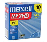 Maxell MF2HD Lot de 10 disquettes pré-formatées pour IBM 3,5 1,44 Mo