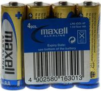 maxell Pile alcaline Mignon AA 4 Pack Shrink