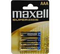 maxell Pile alcaline "SUPER" Micro AAA Blister de 4 pièces