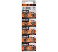 Maxell Piles LR41/192/392/384 Alcaline 1,5V 10 pièces