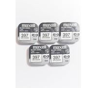 Maxell Piles pour Montre Button Cell Sr726sw 397 (Lot de 5 Piles)