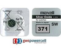 MAXELL ® powerCell gWS-pile bouton uHRENZELLEN montres gamme/301/303/314/315/317/319/321/325/335/337/344/346/348/357/361/362/363/364/365/366/371/370/372/373/376/377/379/380/381/384 et 386/389/390/391/392/394/395/395/399/396 - 371 - 1x