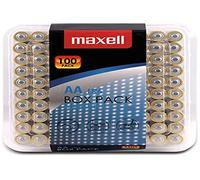 Maxell Piles alcalines AA (LR6) 1,5 V – Lot de 100 – Clair