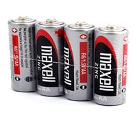 maxell pile au zinc, mignon aa, pack de 4 noir
