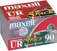 Maxell Cassette audio vierge UR 90 – Biais normal, faible bruit – 90 min