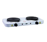 MAXELLPOWER CUISINE ELECTRIQUE DOUBLE FOURNIS 2000W 2 FEUX PLAQUE ELECTRIQUE INDICATEUR LUMINEUX PUISSANCE RÉGULABLE CAMPING GARANTIE MP-CE2000