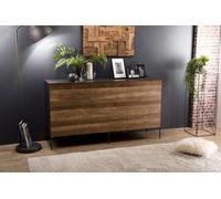 Maxence - buffet 3 portes teck recyclé métal et pieds métal maxence