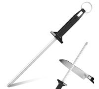 Maxentico Aiguiseur Couteaux, Affuteur Couteau, Fusil à Aiguiser, Eguiseur Affutage avec Trou de Suspension et Manche Plastique, Pour la Cuisine, pour l’entretien et l’affûtage Régulier