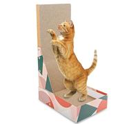 Maxentico Griffoir pour Chat, Grattoir Griffoire Plateau à Griffer en Forme de L, Griffoirs pour Chats Carton Planche à Gratter, Tapis Cat Scratcher, Cat Scratching Board, pour Mur et Coin