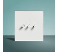 MAXEPO 1-4 Gang 2 voies interrupteur levier applique murale interrupteur en laiton blanc pur mat minimaliste levier LOFT 86 Type dissimulé brossé panneau italien double commande vent hôtel prise ménag