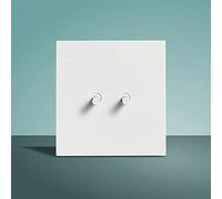 MAXEPO 1-4 Gang 2 voies interrupteur levier applique murale interrupteur en laiton blanc pur mat minimaliste levier LOFT 86 Type dissimulé brossé panneau italien double commande vent hôtel prise ménag