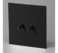 MAXEPO 1-4 Gang 2 Voies Levier Socket Noir Style Industriel Rétro Interrupteur À Bascule 86 Type Rétro Applique Murale Dissimulée Créativité 10A-250V Personnalité Bronze Intérieur Laiton