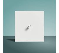 MAXEPO 86 Type Panneau Italien Brossé Dissimulé Double Commande Vent Hôtel Prise Ménage 1-4 Gang 2 Voies Interrupteur Levier Applique Murale Interrupteur En Laiton Mat Blanc Pur Minimaliste Levier LOF