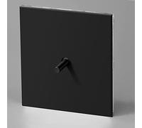 MAXEPO Intérieur Laiton 1-4 Gang 2 Voies 86 Type Applique Murale Rétro Dissimulée Créativité 10A-250V Personnalité Bronze Levier Prise Noir Style Industriel Rétro Interrupteur À Bascule