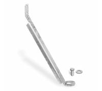 Maxerio® Lot de 4 Ancres tempête XL pour Fondation à vis avec Accessoires - Galvanisé à Chaud