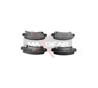 Plaquettes de frein Essieu arrière 19-0449 MAXGEAR pour TOYOTA COROLLA