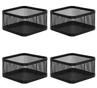 MaxGear Lot de 4 supports de trombones en maille pour trombones de bureau - Noir