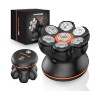 Maxgroom Rasoir Tete Chauve Homme, 7D Flexible Rasoir Crane Homme Chauve Étanche, Tondeuse Crane Chauve Sec & Humide, Longue durée de vie des piles, Facile à nettoyer, Chargement USB-C
