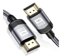 MAXGROUP Câble HDMI 4K 4m Câble HDMI 2.0 Haute Vitesse par Ethernet en Nylon Tressé Supporte 4K@60Hz 2K@144Hz 3D/ HDR Retour Audio - Cordon HDMI pour Lecteur Blu-Ray/ PS3/ PS4/ TV 4K Ultra HD/Ecran