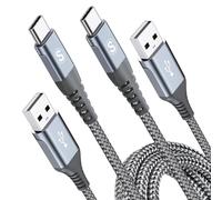 MAXGROUP Câble USB C [2M,Lot de 2] Charge Rapide 3A Fil Chargeur Type C Tressé Câble USB C pour i Phone 17 16 15 Pro Max,Samsung Galaxy S25/S24/S23 to S8,Sony,Note20,M31,Huawei,Xiaomi,Pixel,LG