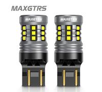 Maxgtrs 2x1157 P21/5W BAY15D LED Canbus T20 7443 W21/5W ampoule LED 6500K blanc rouge DRL feu de stationnement de voiture lampe de jour
