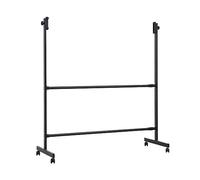 MAXHID Support Mobile en Métal Noir avec roulettes, Support Universel Réglable, pour Tableau Blanc, Tableau Noir, Tableau D'affichage