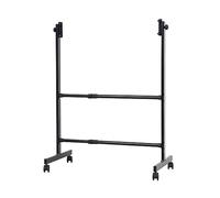 MAXHID Support Roulant Universel pour Tableau Blanc, Tableau Noir, Tableau Effaçable À Sec, Support en Métal Réglable Durable avec Roues Verrouillables (Color : Black)