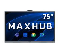 Maxhub Xboard Série V7 de 75 pouces - Ecran Interactif V7550 avec haut-parleurs stéréos, micros d'une portée de 15 m et caméra 50 Mpx