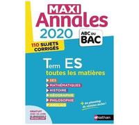 Maxi Annales Bac Tle Es - Edition 2020