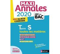 Maxi Annales Bac Tle S - Edition 2020