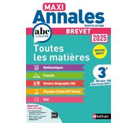 Maxi Annales Brevet 2025 - Corrigé - Thomas Bouhours - Nathan - broché - Scolaire / Universitaire
