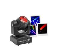 BoomToneDJ Maxi Beam 60 - Lyre Beam LED 60 W RGBW avec faisceau 2°, stroboscope, dimmer, DMX 12/14 canaux, modes auto et audio, effets rapides PAN/TILT, idéale DJ, clubs et événements live
