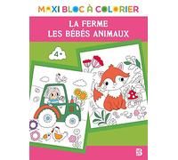 Maxi bloc à colorier - Ferme + bébés animaux