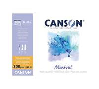 Maxi bloc papier aquarelle (collé 1 côté) - 24x32cm - 100P - 300g/m2 - Montval C