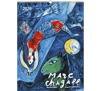 Maxi Calendrier 2026 Marc Chagall Art Format 42x56cm (art TN) + offert un agenda de poche