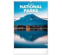 Maxi Calendrier 2026 Parc Nationaux Nature format généreux 33x46cm (ps) + offert un agenda de poche