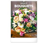 Maxi Calendrier 2027 Bouquet de fleurs - format généreux 33x46cm (ps) + offert un agenda de poche